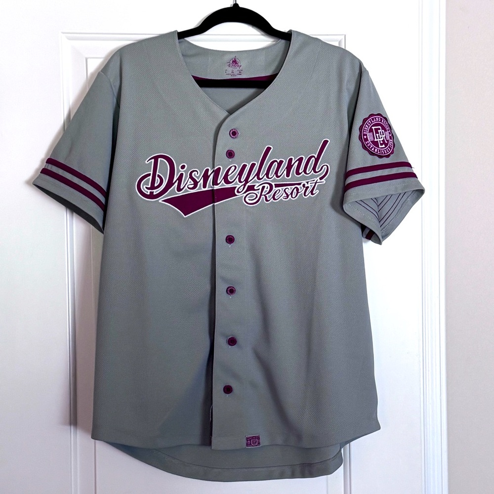 Disney Gray and Maroon Baseball Jersey